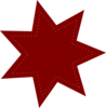 Star Inner Border Clip Art